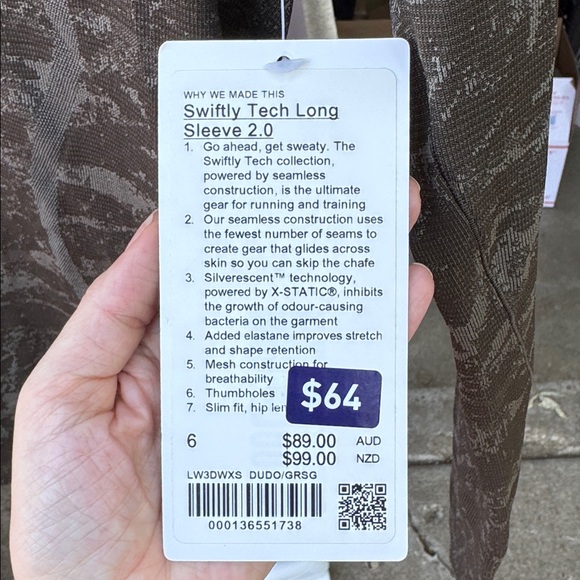 Lululemon Army Green Camouflage Swiftly Tech Long Sleeve HK edit. - Picture 4 of 6